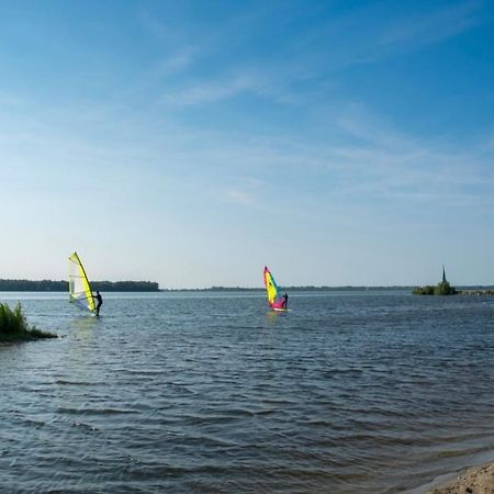 Luxus Cube Meerblick Veluwemeer am Strand in erster Reihe Hulshorst Exterior foto