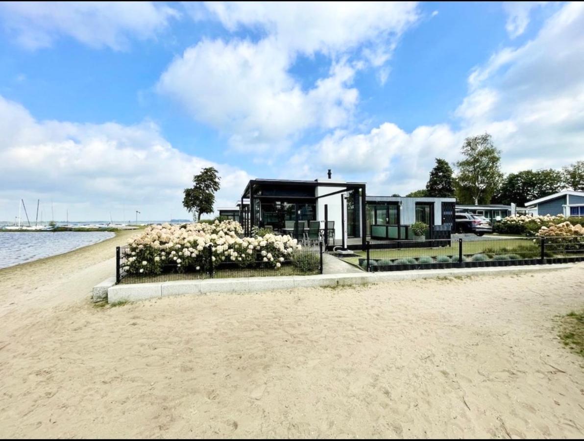 Luxus Cube Meerblick Veluwemeer am Strand in erster Reihe Hulshorst Exterior foto