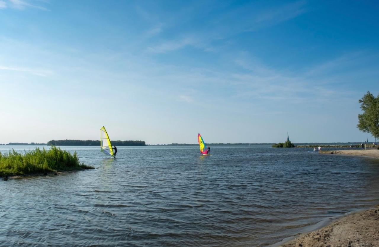 Luxus Cube Meerblick Veluwemeer am Strand in erster Reihe Hulshorst Exterior foto