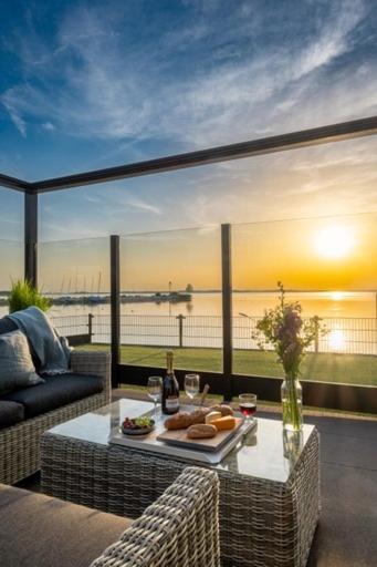 Luxus Cube Meerblick Veluwemeer am Strand in erster Reihe Hulshorst Exterior foto
